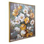 Cuadro Decorativo de Flores Amarillas con Marco Dorado de 82.5 x 122.5 cm