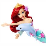 Muñeca Ariel La Sirenita con Amigos del Mar y Accesorios de Agua