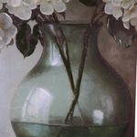 Cuadro Decorativo de Hortensias Blancas en Jarrón de 80 x 120 cm