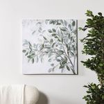 Cuadro Decorativo de Hojas de Eucalipto Cuadrado de 70 x 70 cm