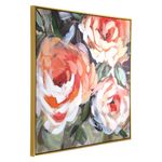 Cuadro Decorativo de Flores Peach con Marco Dorado de 82.5 x 122.5 cm