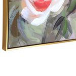 Cuadro Decorativo de Flores Peach con Marco Dorado de 82.5 x 122.5 cm