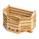 Maceta Colgante Hexagonal de Madera No. 10 para Decoración o Arreglos