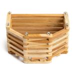 Maceta Colgante Hexagonal de Madera No. 10 para Decoración o Arreglos