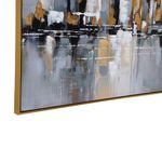 Cuadro Decorativo de Ciudad al Óleo con Marco Dorado de 82.5 x 122.5 cm