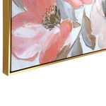 Cuadro Decorativo de Flores Rosadas con Marco Dorado de 82.5 x 122.5 cm