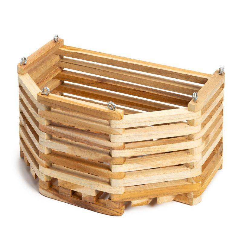 Maceta Colgante Hexagonal de Madera No. 12 para Decoración o Arreglos