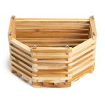 Maceta Colgante Hexagonal de Madera No. 12 para Decoración o Arreglos