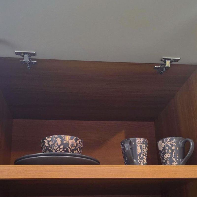 Mueble de Cocina Impera con 2 Puertas y 3 Gavetas 70 x 52 x 221 cm Café y Blanco