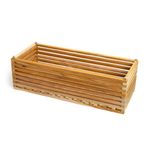 Maceta Colgante Rectangular de Madera No. 18 para Decoración o Arreglos