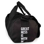 Maletín Deportivo Tipo Duffle con Correa Ajustable de 45 x 21 x 21 cm Negro