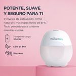Extractor de Leche Eléctrico Doble Portátil Manos Libres de 150 mL Blanco