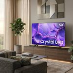 Televisor Smart TV LED Crystal UHD 4K de 50 Plg Modelo U8000F Negro