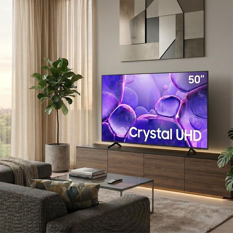 Televisor Smart TV LED Crystal UHD 4K de 50 Plg Modelo U8000F Negro