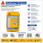 Mortero Impermeable Monotop-101 20 kg para Muros Color Gris