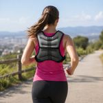 Chaleco con Peso de 10 Libras Ajustable para Entrenamiento Negro y Gris