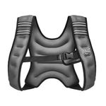 Chaleco con Peso de 10 Libras Ajustable para Entrenamiento Negro y Gris