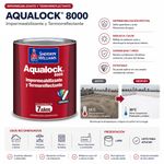 Impermeabilizante Termorreflectante Elastomérico Aqualock 8000 Base Deep de 1 Galón