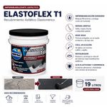 Impermeabilizante Asfáltico Elastoflex T1 Elastomérico Cubeta Color Negro