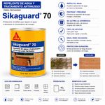 Repelente de Agua Sikaguard 70 4 L para Fachadas Transparente