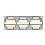 Set de 3 Espejos Diseño Panal 25 cm Marcos Dorados