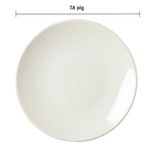 Plato para Postre de 7.8 Plg Color Crema