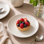 Plato para Postre de 7.8 Plg Color Crema
