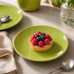 Plato para Postre de 7.8 Plg Color Verde