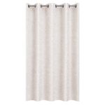 Cortina Jacquard de 140 x 229 cm Beige con Diseño Texturizado