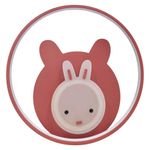 Plafón LED Infantil de Techo 28 W 3CCT Diseño de Conejo Rosado Integrado