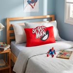 Almohada Infantil Decorativa 3D Spider-Man Rojo de 21 x 30 cm Suave para Dormitorio
