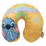 Cojín de Cuello Stitch Suave para Viaje y Descanso Color Amarillo