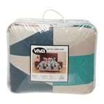 Set de Cubrecama Prisma de Microfibra Imperial Diseño Geométrico Multicolor