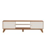 Rack Charlotte de 180 x 40 x 55 cm para TV de 75 Plg Color Roble Crema