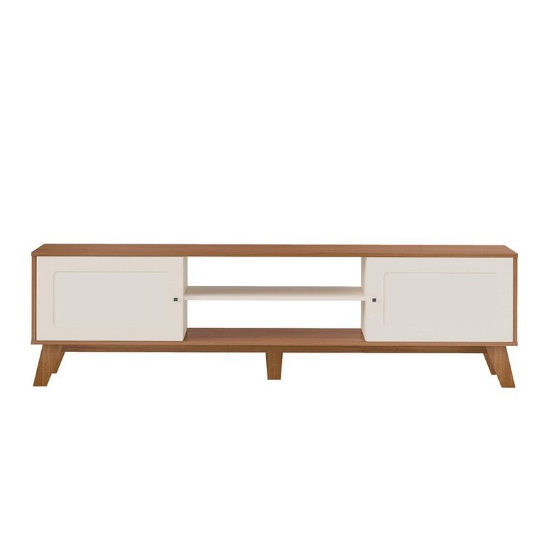 Rack Charlotte de 180 x 40 x 55 cm para TV de 75 Plg Color Roble Crema
