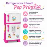 Refrigerador Infantil Disney Princesa Pop con Glitter y Accesorios Interactivos