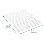 Alfombra Antideslizante Transparente para Lavatrastos y Fregadero 27 x 31 cm