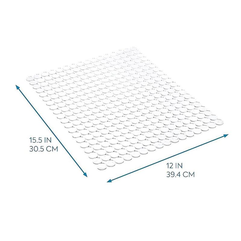Alfombra Antideslizante Transparente para Lavatrastos y Fregadero 27 x 31 cm