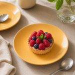 Plato para Postre de 7.8 Plg Color Amarillo