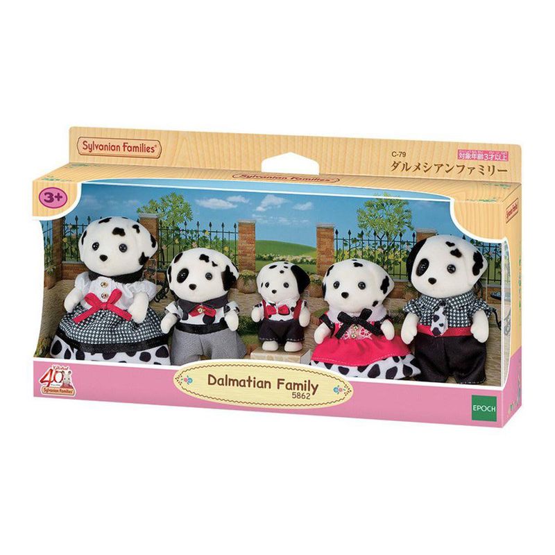 Set Familia Dálmata Sylvanian Families con 5 Figuras Edición 40 Aniversario