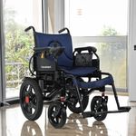 Silla de Ruedas Eléctrica Therarider con 2 Motores 250W 114 x 63 x 92 cm Azul Oscuro