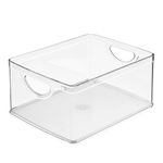 Organizador Apilable Transparente de 25.4 x 20.32 x 12.7 cm con Asas