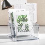 Organizador Apilable Transparente de 25.4 x 20.32 x 12.7 cm con Asas