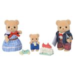 Set Familia Oso Galleta Sylvanian Families con 3 Figuras y Accesorios