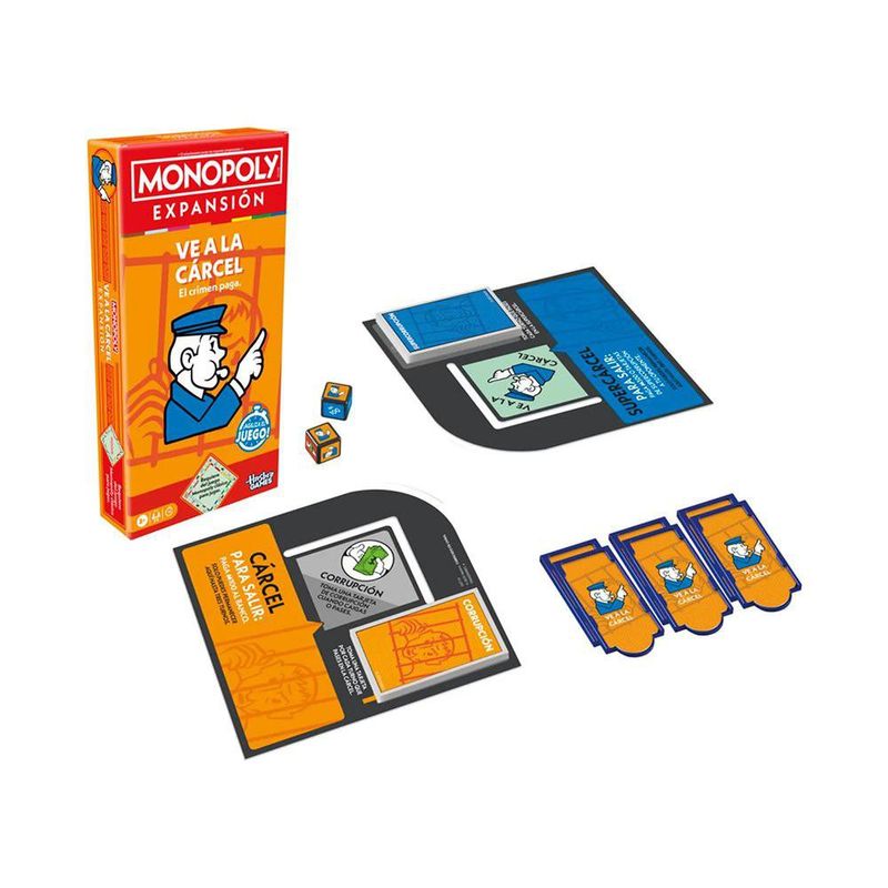 Expansión Monopoly Ve a la Cárcel para Juego Base, 2 a 6 Jugadores