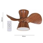 Ventilador de Techo Color Café con Control Remoto de 22 Plg