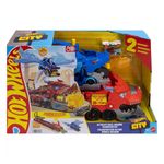 Hot Wheels City Ultimate Dual Dragon Transporter con 2 Dragones y 2 Carros
