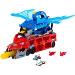Hot Wheels City Ultimate Dual Dragon Transporter con 2 Dragones y 2 Carros
