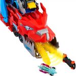 Hot Wheels City Ultimate Dual Dragon Transporter con 2 Dragones y 2 Carros