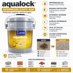 Impermeabilizante Aqualock 4000 Acrílico Estirenado de 19 Litros Color Blanco